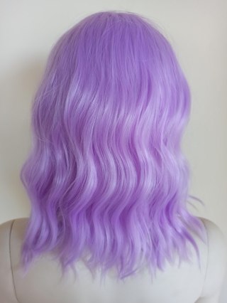 Peruka do ramion lawendowy fiolet pastel goth loki PK080