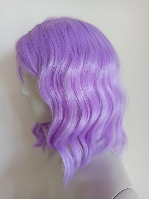 Peruka do ramion lawendowy fiolet pastel goth loki PK080