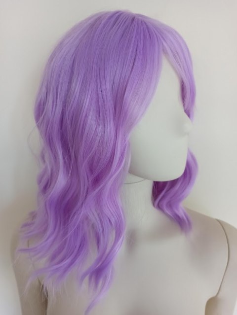 Peruka do ramion lawendowy fiolet pastel goth loki PK080