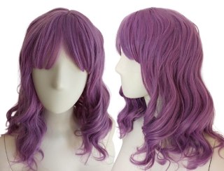 Peruka fale do ramion fioletowa pastel goth anime PK075