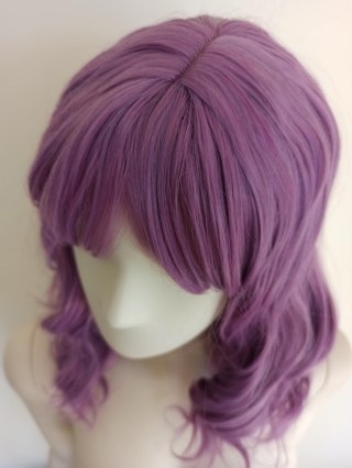 Peruka fale do ramion fioletowa pastel goth anime PK075