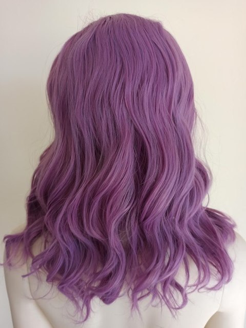Peruka fale do ramion fioletowa pastel goth anime PK075