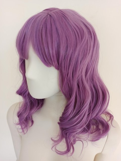 Peruka fale do ramion fioletowa pastel goth anime PK075
