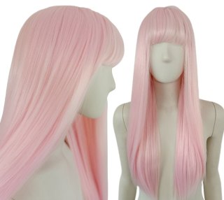 Peruka jasny róż różowa cosplay Zero Two PK101