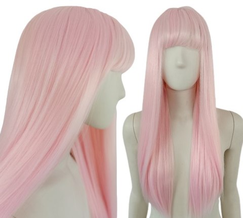 Peruka jasny róż różowa cosplay Zero Two PK101