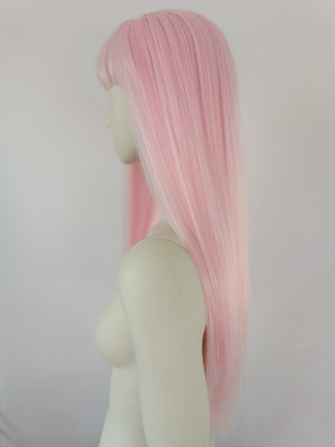 Peruka jasny róż różowa cosplay Zero Two PK101