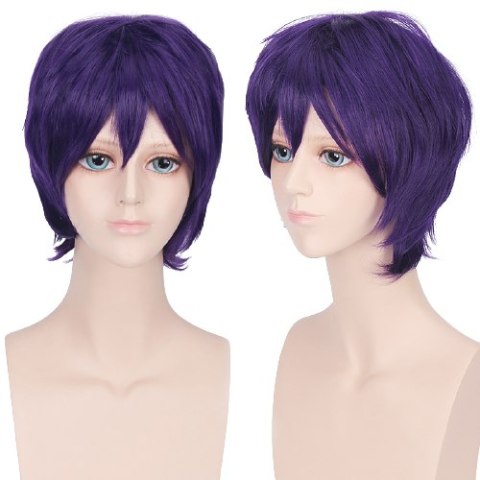 Peruka krótka fioletowa cosplay anime manga PK050