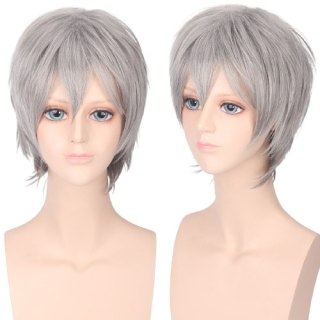 Peruka krótka szara siwa cosplay anime Jack Frost PK035