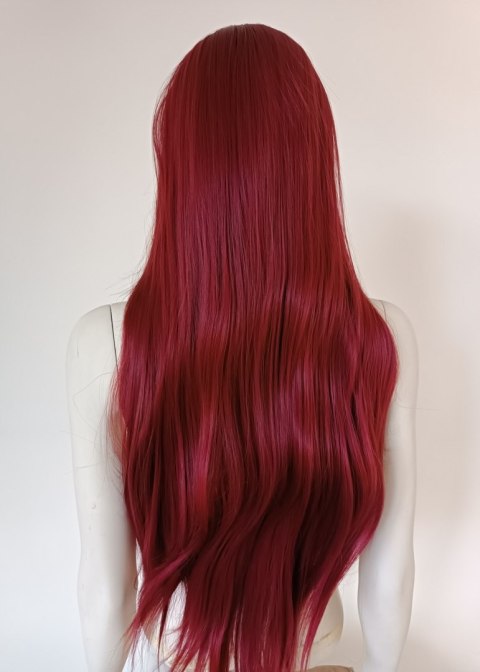 Peruka lace front bordowa czerwona Poison Ivy LF003