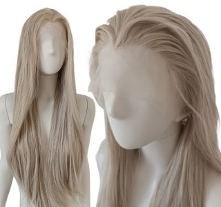 Peruka lace front jasny platynowy blond Elsa LF006
