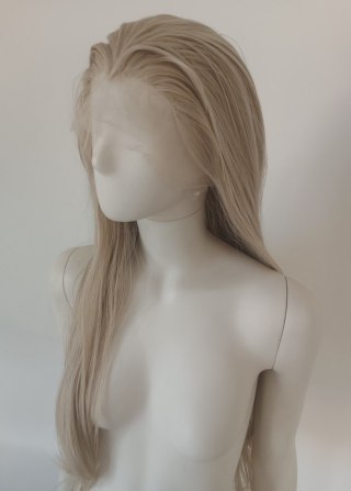 Peruka lace front jasny platynowy blond Elsa LF006