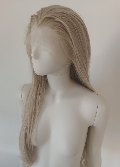 Peruka lace front jasny platynowy blond Elsa LF006