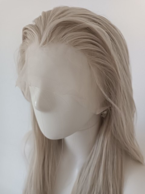 Peruka lace front jasny platynowy blond Elsa LF006