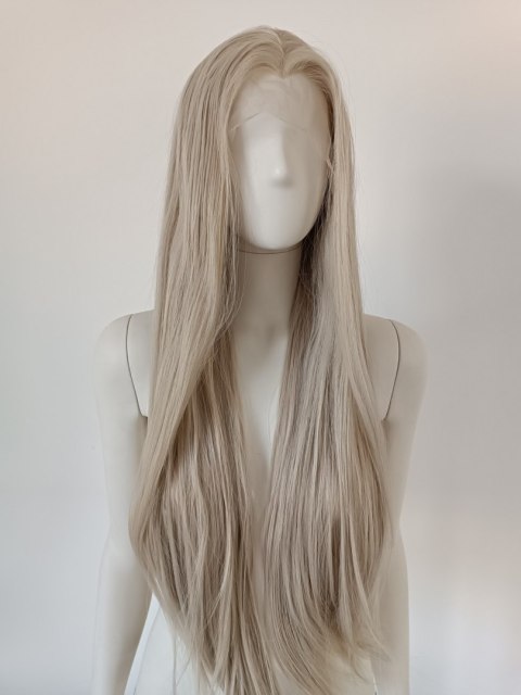 Peruka lace front jasny platynowy blond Elsa LF006