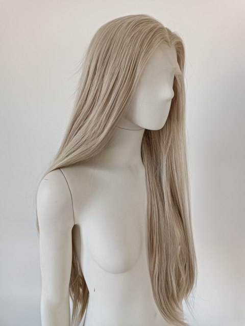 Peruka lace front jasny platynowy blond Elsa LF006