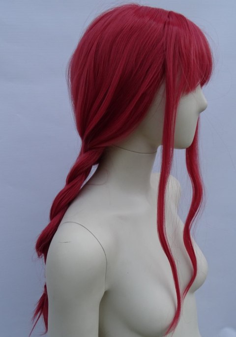 Peruka malinowa Chainsaw Man Makima cosplay PK105