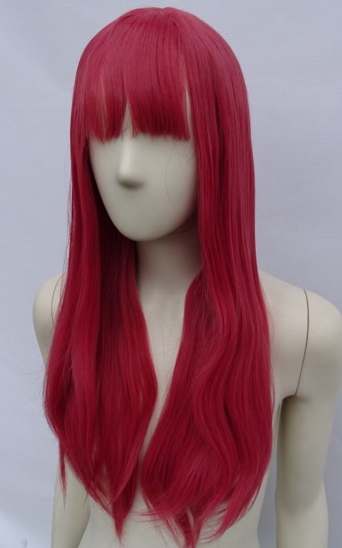 Peruka malinowa Chainsaw Man Makima cosplay PK105