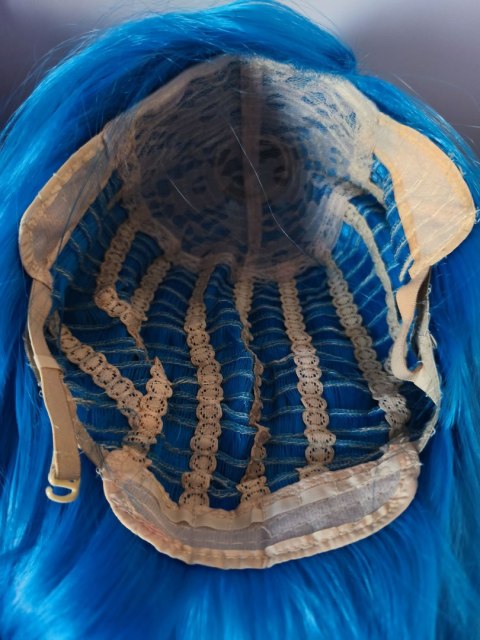 Peruka niebieska z grzywką cosplay Jinx LOL PK053