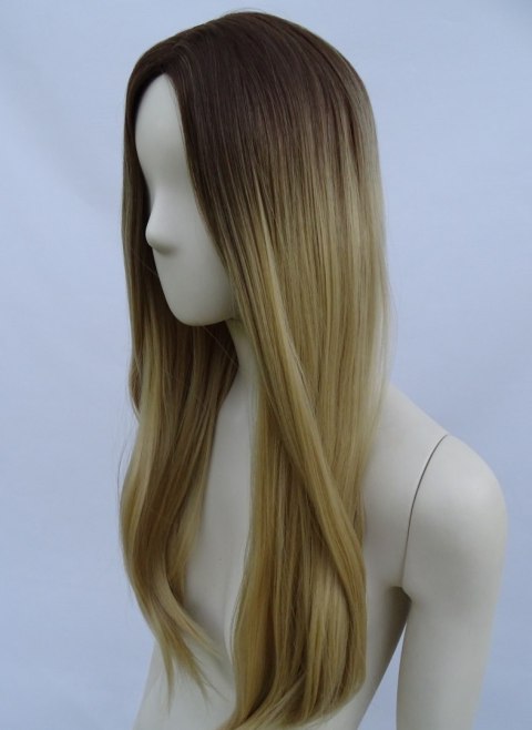 Peruka ombre bez grzywki złoty naturalny blond PK045