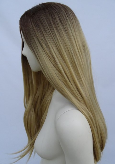 Peruka ombre bez grzywki złoty naturalny blond PK045
