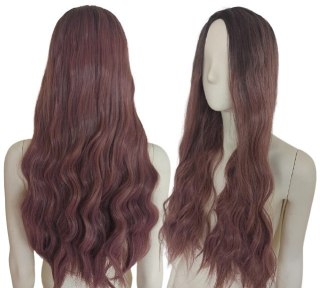 Peruka ombre długie fale taro pastel goth nu loki PK063