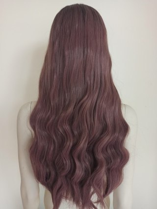 Peruka ombre długie fale taro pastel goth nu loki PK063