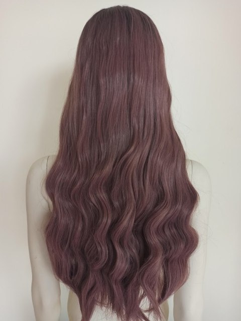Peruka ombre długie fale taro pastel goth nu loki PK063