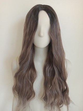Peruka pasemka jaśniejsze końcówki naturalny blond PK065