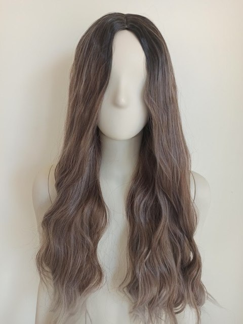 Peruka pasemka jaśniejsze końcówki naturalny blond PK065
