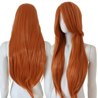 Peruka ruda pomarańczowa długa 90cm cosplay anime PK032