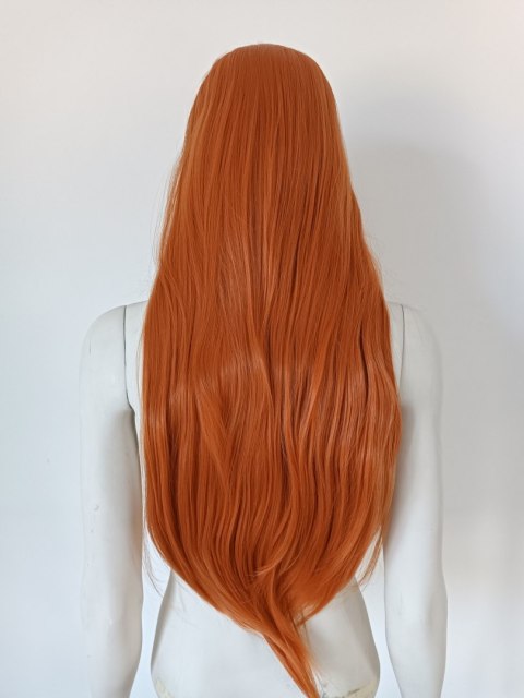 Peruka ruda pomarańczowa długa 90cm cosplay anime PK032