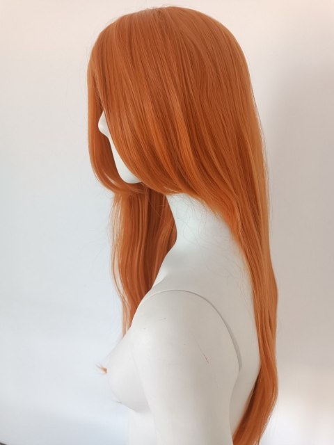Peruka ruda pomarańczowa długa 90cm cosplay anime PK032