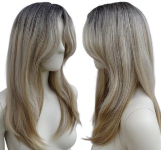 Peruka sombre naturalny jasny blond cieniowana PK140