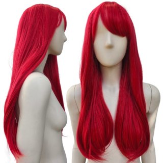 Peruka z prostą grzywką czerwona anime cosplay PK106