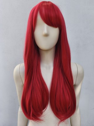 Peruka z prostą grzywką czerwona anime cosplay PK106