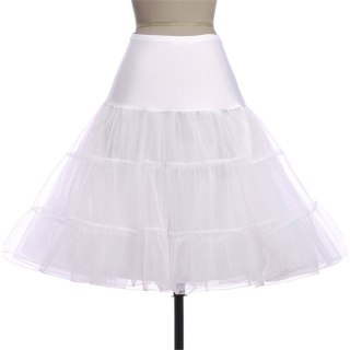 Halka retro tiulowa PIN UP tutu pod sukienkę unosząca biała tiul