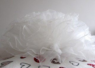 Halka retro tiulowa PIN UP tutu pod sukienkę unosząca biała tiul