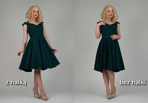 Halka retro tiulowa PIN UP tutu pod sukienkę unosząca czarna tiul
