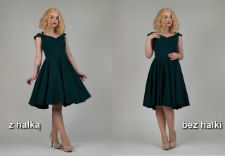 Halka retro tiulowa PIN UP tutu pod sukienkę unosząca różowa pastelowy pudrowy róż