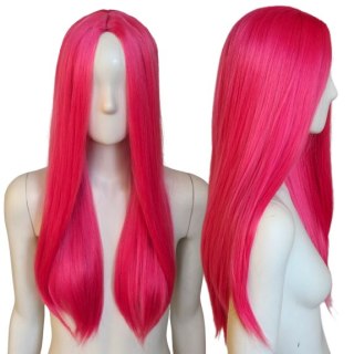 Peruka bez grzywki magenta fuksja Mira K-pop Demon Hunters PK099