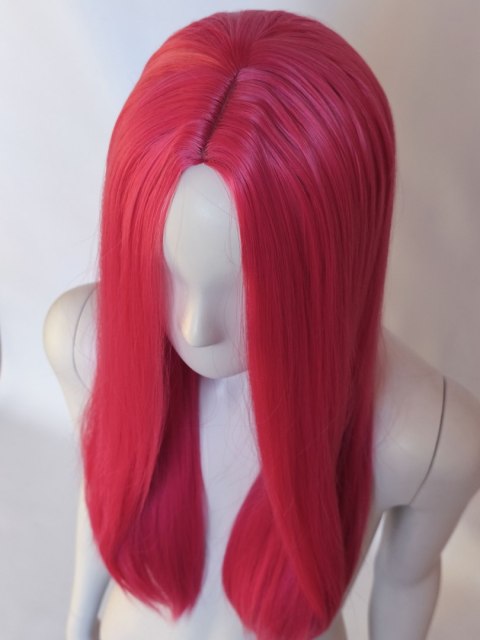 Peruka bez grzywki magenta fuksja Mira K-pop Demon Hunters PK099