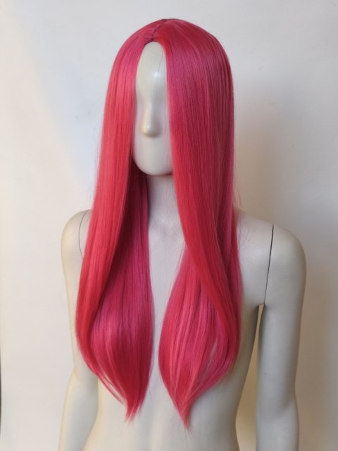 Peruka bez grzywki magenta fuksja Mira K-pop Demon Hunters PK099