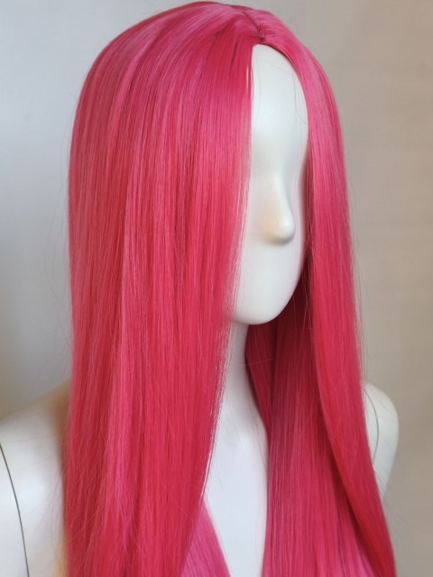 Peruka bez grzywki magenta fuksja Mira K-pop Demon Hunters PK099
