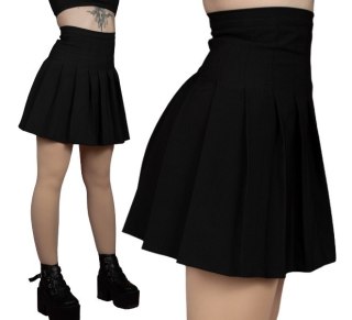 Spódniczka TENNIS SKIRT plisowana PRODUKT POLSKI czarna goth cosplay mini