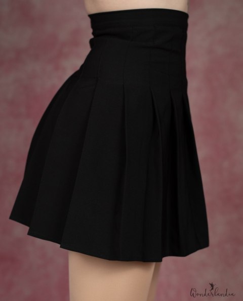 Spódniczka TENNIS SKIRT plisowana PRODUKT POLSKI czarna goth cosplay mini