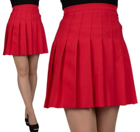 Spódniczka plisowana czerwona tennis skirt mini Produkt Polski cosplay