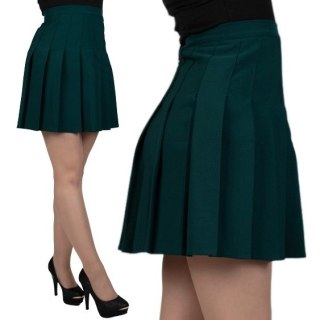 Spódniczka plisowana tennis skirt butelkowa zieleń zielona Produkt Polski