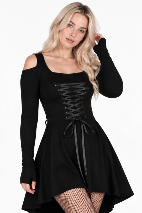 Sukienka gotycka 2w1 asymetryczna LILITH