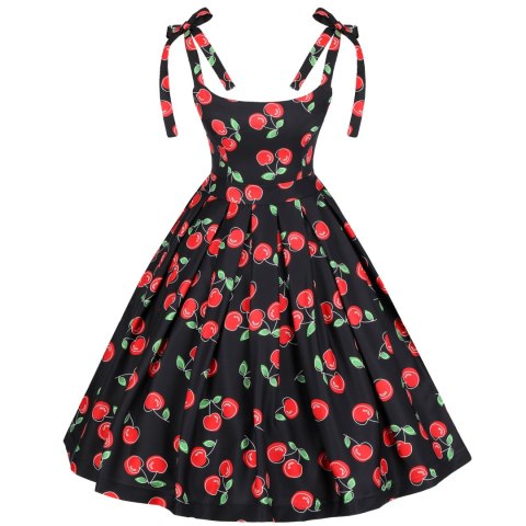 Sukienka pin up w wisienki wiśnie cherry BARBIE